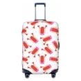 thumbnail image 1 of Kdxio Crayfish And Hearts Pattern Luggage Cover for Travel,Elastic and Durable,Fits 18-32 Inch,Anti-Scratch Suitcase Protector-No luggage included, 1 of 5