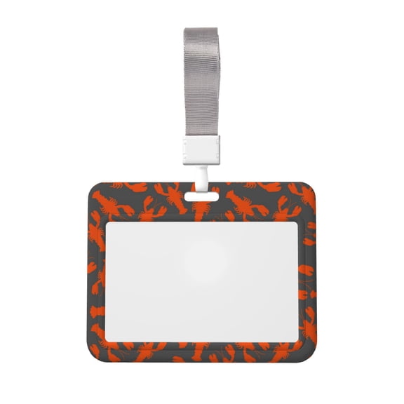 Kdxio Crayfish Card Badge Holder Work Badge Sleeve for Office, School, Factory, ID Credit Cards, Driver Licenses and Passes
