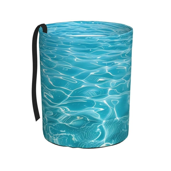 Kdxio Crystal Clear Ocean Waves Car Trash Can Garbage Car Accessories Trash Can Car Waste Bin for for Driver and Passenger Any Vehicle