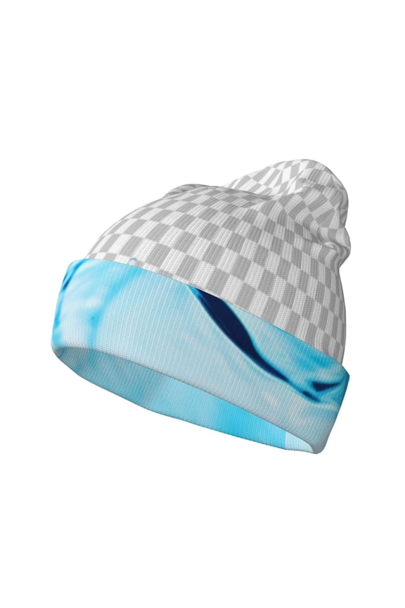 Crystal Clear Water Splash Winter Beanie for Men Women Beanie Knit Hat Cuffed Cap Beanie Knit Chunky Snow Cap