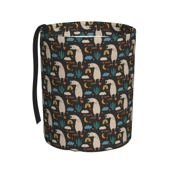 Kdxio Cute Alpaca Car Trash Can Garbage Car Accessories Trash Can Car Waste Bin for for Driver and Passenger Any Vehicle