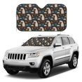 thumbnail image 1 of Kdxio Cute Alpaca Print Windshield Sun Shade, Foldable Sun Blocker for Car,Truck,SUV Automotive Interior Sun Protection,Reflective Shade for Front Windshield(Small), 1 of 6