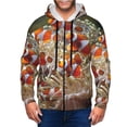 thumbnail image 1 of Kdxio Cute Anemone Fish Print Men Hoodies Casual Hoodies for Men with Zip Pockets Full Zip Long Sleeve Sweatshirt Sports Hooded Jacket-X-Large, 1 of 5