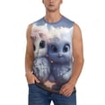 thumbnail image 1 of Kdxio Cute Animal Couple for Men's Muscle T-shirt,Sleeveless for Workout Running Athletic Gym Lounge Casual, 1 of 5