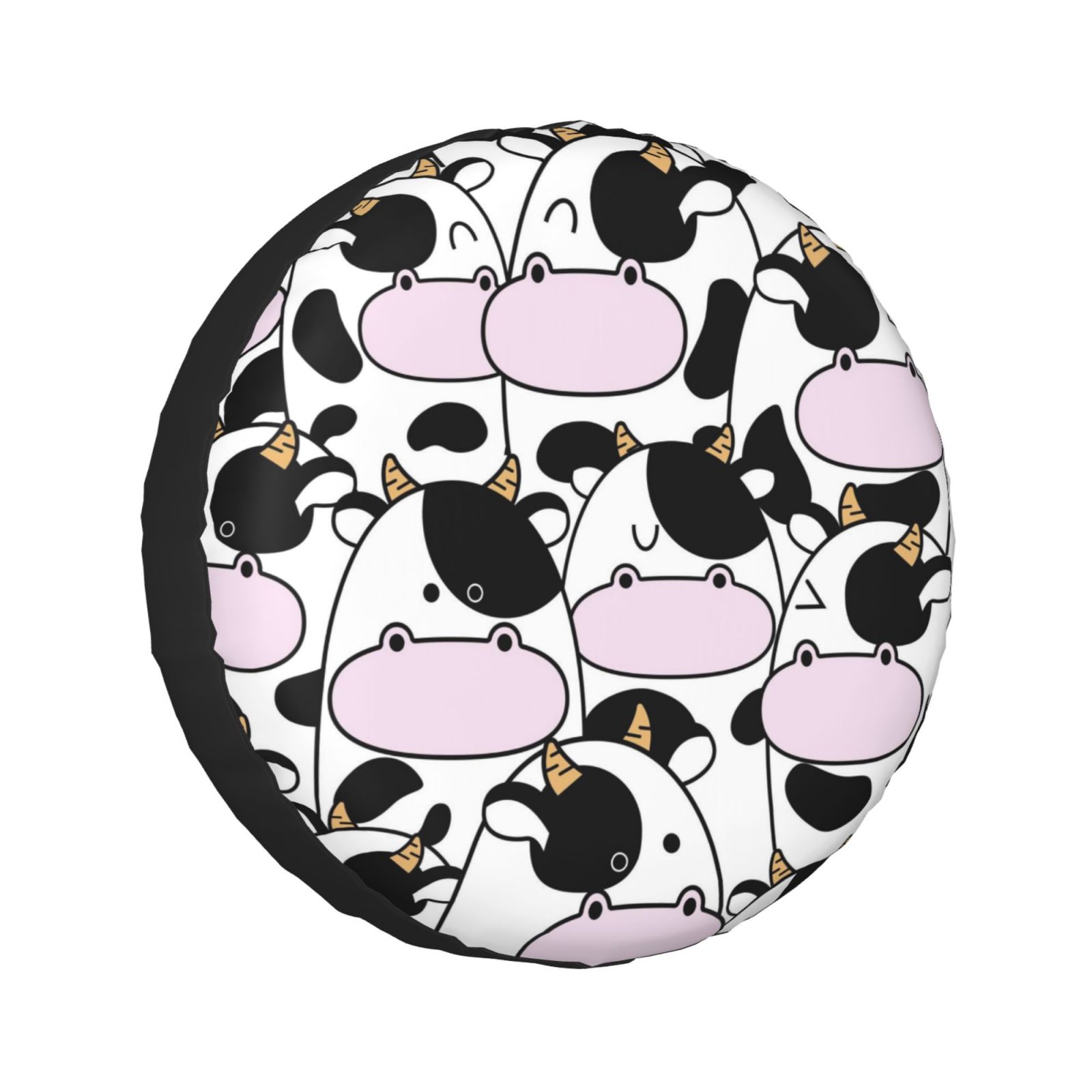 Cute Dairy Cow Aluminum Tire Valve Caps – Fun Wheel Accessory Set