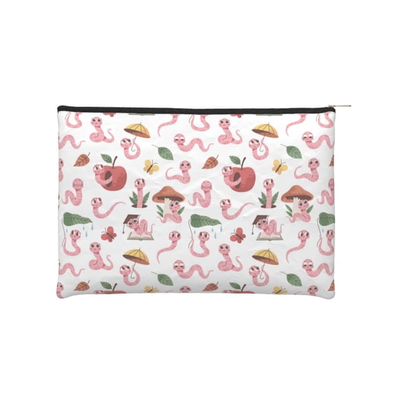 Kdxio Cute Animal Makeup Bag Toiletry Bag Canvas Makeup Bags Zipper Cosmetic Pouch Travel Cosmetic Pouch for Women Gifts