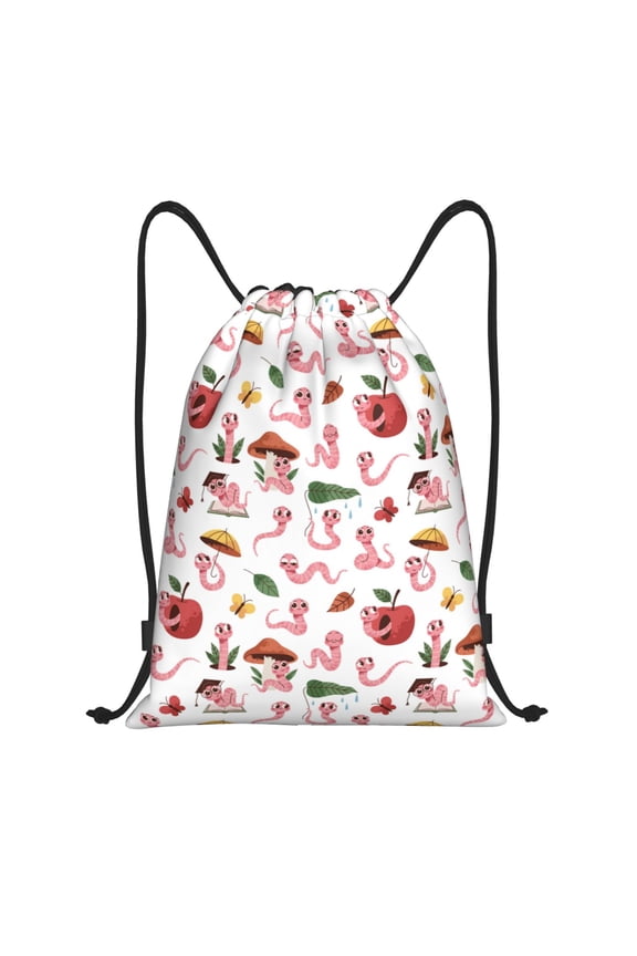 Cute Animal Print Drawstring Backpack Bag,Waterproof Draw String Back Sack, Gym Drawstring Bags Swim Bag For Unisex