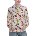 thumbnail image 1 of Kdxio Cute Autumn Gnomes Print Womens Oversized Hoodies Sweatshirts Hooded Pullover Tops Sweaters Casual-Large, 1 of 7