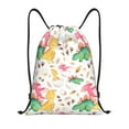thumbnail image 1 of Kdxio Cute Baby Dinosaurs Print Drawstring Backpack Bag,Waterproof Draw String Back Sack, Gym Drawstring Bags Swim Bag For Unisex, 1 of 9