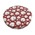 thumbnail image 1 of Kdxio Cute Baseball Print Stool Covers Round,Stretch Round Bar Stool Covers Washable Bar Stool Cushion Slipcover for 12-15 Inch Chair, 1 of 7
