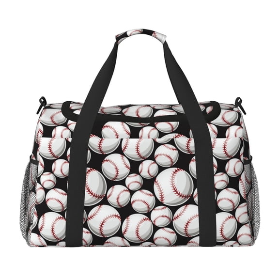Kdxio Cute Baseball Travel Duffel Bag Gym Bag Weekender Travel Bag Gym Bag for Women &Men Airplane Travel Essentials for Flying