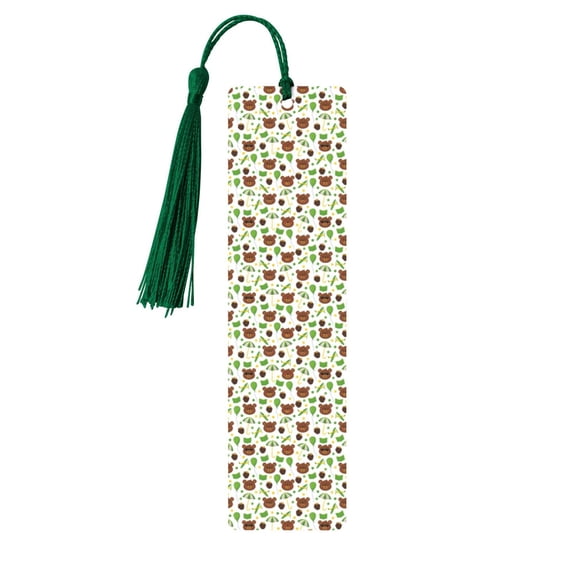 Kdxio Cute Bear Print Metal Tassel Bookmarks,Perfect Gift for Art Lovers and Bookworms Metal Bookmarks for Women