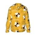thumbnail image 1 of Kdxio Cute Bee Butterfly Yelllow Print Women Men Sun Protection UPF 50+ Jackets Zip Up Long Sleeve Hoodie Hiking Lightweight with Pockets, 1 of 7