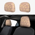 thumbnail image 1 of Kdxio Cute Bee Pattern Print 2 Piece Car Head Rest Covers Set Auto Front/Rear Seats Headrest Cover Universal Fit Most Cars,Sedan, SUV, 1 of 9