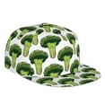 thumbnail image 1 of Kdxio Cute Broccoli Print Snapback Hat for Men Women,Adjustable Baseball Cap, 1 of 7