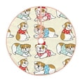 thumbnail image 1 of Kdxio Cute Bull Dog Print Christmas Tree Skirt Christmas Xmas Tree Skirts Mat for New Year Holiday Christmas Party Decorations-36", 1 of 7