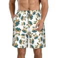 thumbnail image 1 of Kdxio Cute Bunny Pattern Mens Casual Shorts - Drawstring Summer Beach Sports Shorts for Men, 1 of 9