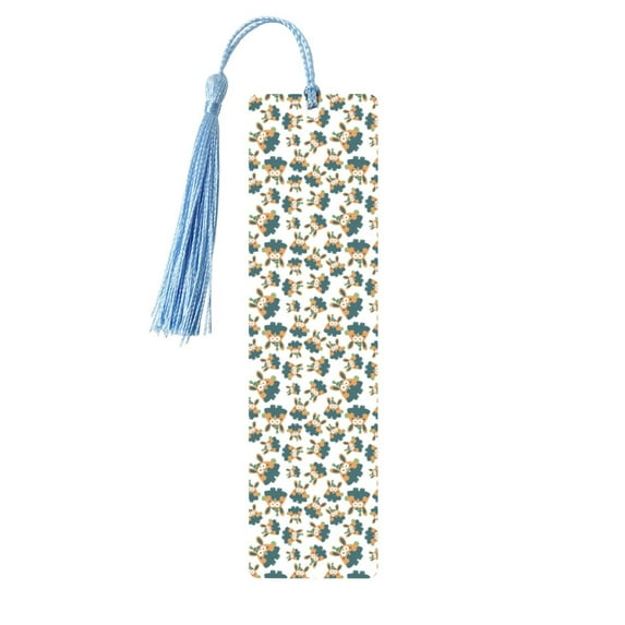 Kdxio Cute Bunny Print Metal Tassel Bookmarks,Perfect Gift for Art Lovers and Bookworms Metal Bookmarks for Women