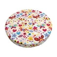 thumbnail image 1 of Kdxio Cute Butterfly Flowers Print Stool Covers Round,Stretch Round Bar Stool Covers Washable Bar Stool Cushion Slipcover for 12-15 Inch Chair, 1 of 7