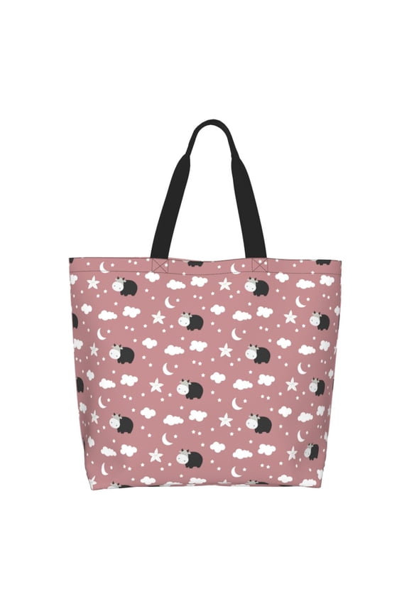 Cute Calf Casual Tote Bags Women Big Capacity Shoulder Bag for Women Travel Shoulder Bags Handbags