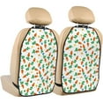 thumbnail image 1 of Kdxio Cute Carrot Print 2 Pack Car Kick Mat Seat Cover Back Protector Mat with Pockets for Organizer Backseat Protector and Storage Anti Kick Pad for Vehicles, 1 of 1
