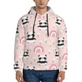 thumbnail image 1 of Kdxio Cute Cartoon Panda Print Mens Casual Hooded Collar Drawstring Hoodies Pullover Sweatshirts Casual Long Sleeve Shirts-X-Large, 1 of 7