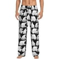 thumbnail image 1 of Kdxio Cute Cartoon Polar Bear Print Men's Sleep Pajama Pant Lounge Pants with Pockets-Large, 1 of 6