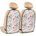 thumbnail image 1 of Kdxio Cute Cartoon Sloth Print 2 Pack Car Kick Mat Seat Cover Back Protector Mat with Pockets for Organizer Backseat Protector and Storage Anti Kick Pad for Vehicles, 1 of 1