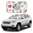 thumbnail image 1 of Kdxio Cute Cartoon Sloth Print Windshield Sun Shade, Foldable Sun Blocker for Car,Truck,SUV Automotive Interior Sun Protection,Reflective Shade for Front Windshield(Small), 1 of 7