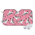 thumbnail image 1 of Kdxio Cute Cartoon Zebra Print Windshield Sun Shade,UV Rays and Sun Heat Protection,Sunshade for Car Windshield,Car Shade Front Windshield - Medium, 1 of 5