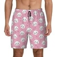 thumbnail image 1 of Kdxio Cute Cat Print Men's Swim Trunks with Compression Liner 7 Inch Inseam Quick Dry Swim Shorts, 1 of 7