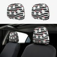 thumbnail image 1 of Kdxio Cute Chicken Pattern Print 2 Piece Car Head Rest Covers Set Auto Front/Rear Seats Headrest Cover Universal Fit Most Cars,Sedan, SUV, 1 of 9