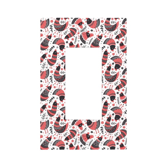 Kdxio Cute Chickens Decorator Light Switch or Receptacle Outlet Wall Plate Decorator Wall Plate Child Safe Outlet Cover-Style U