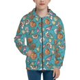 thumbnail image 1 of Kdxio Cute Conch Pattern Kids Boys Girls Zip Up Hoodie 3D Printed Hooded Sweatshirt Hoody Coat with Pocket 7-12 Y-Small, 1 of 6