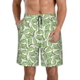 thumbnail image 1 of Kdxio Cute Crocodile Pattern Mens Casual Shorts - Drawstring Summer Beach Sports Shorts for Men, 1 of 9
