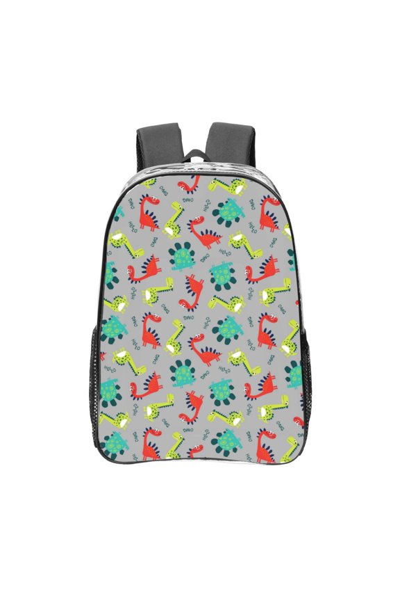 Cute Dinosaur Clear Backpack, Transparent Bookbag for School for Women Men, Capacity Clear Bag for College, Travel