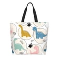 thumbnail image 1 of Kdxio Cute Dinosaurs Casual Tote Bags Women Big Capacity Shoulder Bag for Women Travel Shoulder Bags Handbags, 1 of 8