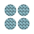 thumbnail image 1 of Kdxio Cute Dog Footprints Funny Coasters,4 Pcs Leather Coasters,Housewarming Gifts,Protect Furniture from Water Marks Scratch and Damage, 1 of 1