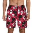 thumbnail image 1 of Kdxio Cute Dog Print Men's Swim Trunks with Compression Liner 7 Inch Inseam Quick Dry Swim Shorts, 1 of 7