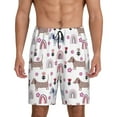 thumbnail image 1 of Kdxio Cute Dog Print Mens Sleep Shorts Bottoms Soft Comfy Pajama Wear Pants with Drawstring Pockets, 1 of 7