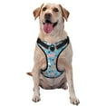 thumbnail image 1 of Kdxio Cute Dog Print No Pull Dog Harness Adjustable Reflective Oxford Easy Control Medium Large Dog Harness for Training and Everyday-, 1 of 8