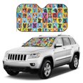 thumbnail image 1 of Kdxio Cute Dogs Collage Print Windshield Sun Shade, Foldable Sun Blocker for Car,Truck,SUV Automotive Interior Sun Protection,Reflective Shade for Front Windshield(Small), 1 of 7