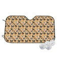 thumbnail image 1 of Kdxio Cute Dogs Head Print Windshield Sun Shade,UV Rays and Sun Heat Protection,Sunshade for Car Windshield,Car Shade Front Windshield - Small, 1 of 6