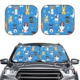 thumbnail image 1 of Kdxio Cute Dogs Print 2-Piece Sun Shade Front Windshield - Foldable Car Front Window Sunshades For Most Sedans Suv Truck, 1 of 6