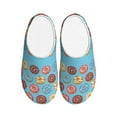 thumbnail image 1 of Kdxio Cute Donut Women's Men's Slippers Plush Slip-On House Slipper for Winter Indoor Soft Cushion Non-slip Fluffy Slides Slippers-11, 1 of 7