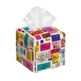 thumbnail image 1 of Kdxio Cute Doodles Print Tissue Box Cover,Square Decorative PU Leather Facial Paper Case Organizer Holder Dispenser for Bathroom,Night Stands,Desk,Car 5.2''X5.2''X5.2'', 1 of 8