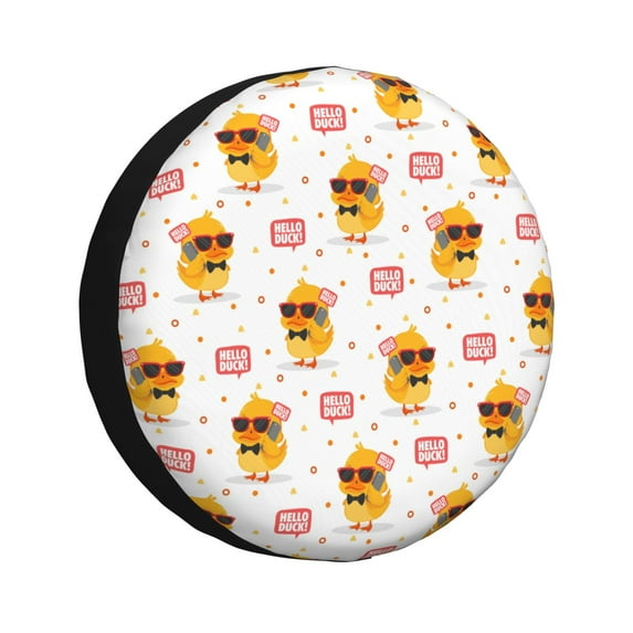 Kdxio Cute Duck for Tire Cover Wheel Protectors Tyre Covers Weatherproof Wheel Covers Universal Fit for Trailer Rv SUV Truck Camper Travel Trailers 15 inch