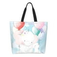 thumbnail image 1 of Kdxio Cute Elephant Casual Tote Bags Women Big Capacity Shoulder Bag for Women Travel Shoulder Bags Handbags, 1 of 8