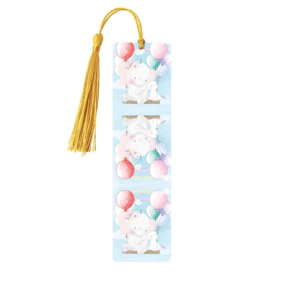 Kdxio Cute Elephant Print Metal Tassel Bookmarks,Perfect Gift for Art Lovers and Bookworms Metal Bookmarks for Women