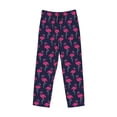 thumbnail image 1 of Kdxio Cute Flamingo Print Men's Sleep Pajama Pant Lounge Pants with Pockets, 1 of 8